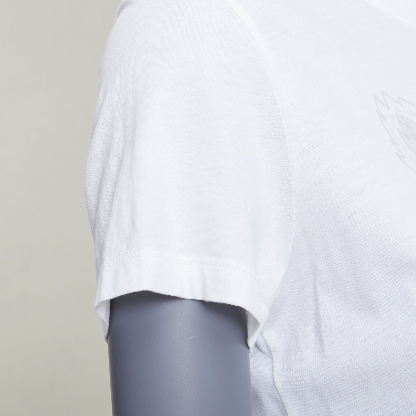 Kenzo KENZO Jungle white cotton grey tiger felt print fitted crew tshirt S Size S / US 4 / IT 40 - 7 Thumbnail