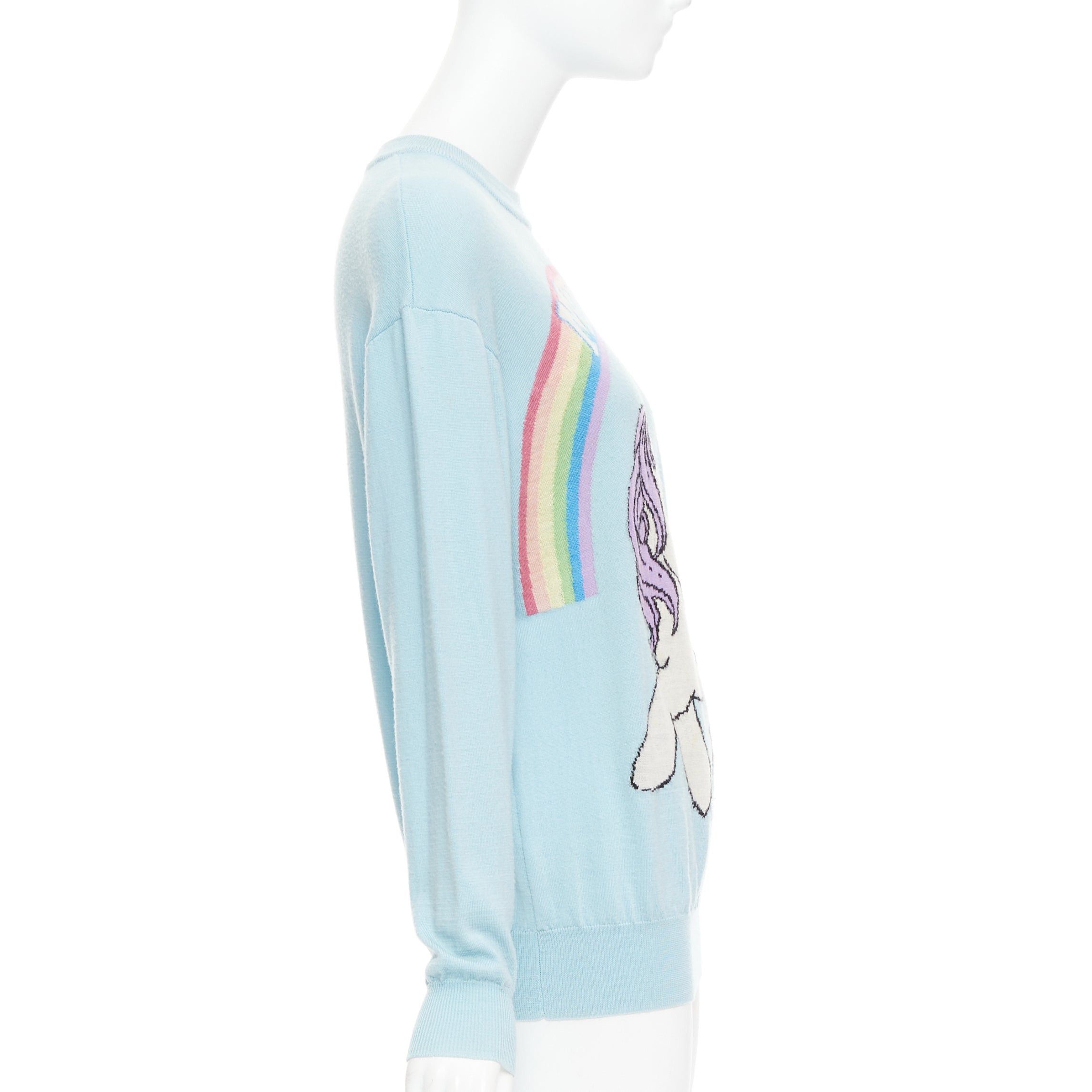 Moschino MOSCHINO Jeremy Scott My Little Pony blue logo rainbow sweater S Size S / US 4 / IT 40 - 4 Thumbnail