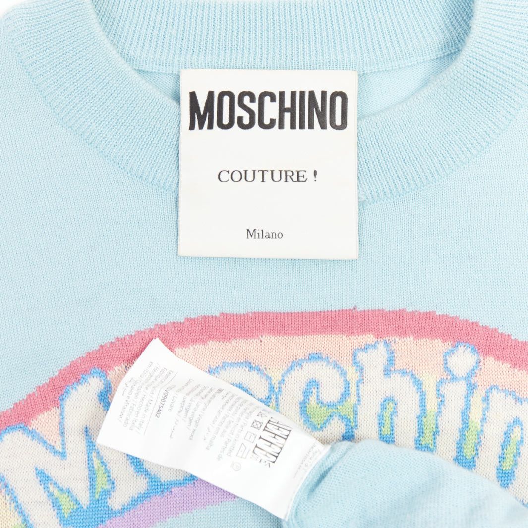 Moschino MOSCHINO Jeremy Scott My Little Pony blue logo rainbow sweater S Size S / US 4 / IT 40 - 8 Thumbnail
