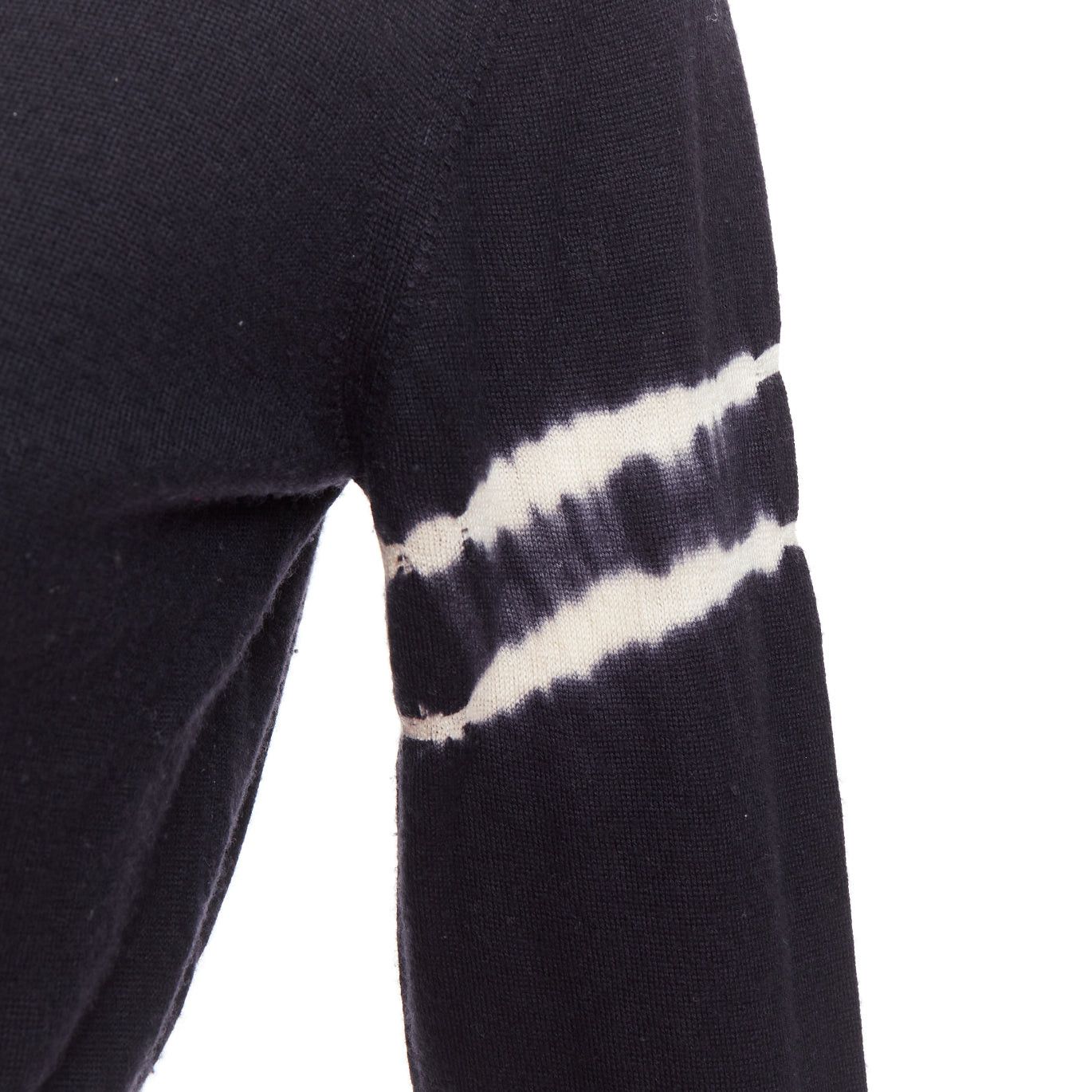 Miu Miu MIU MIU 2013 black cashmere silk tie dye cinched waist pullover sweater IT40 S Size S / US 4 / IT 40 - 2 Thumbnail