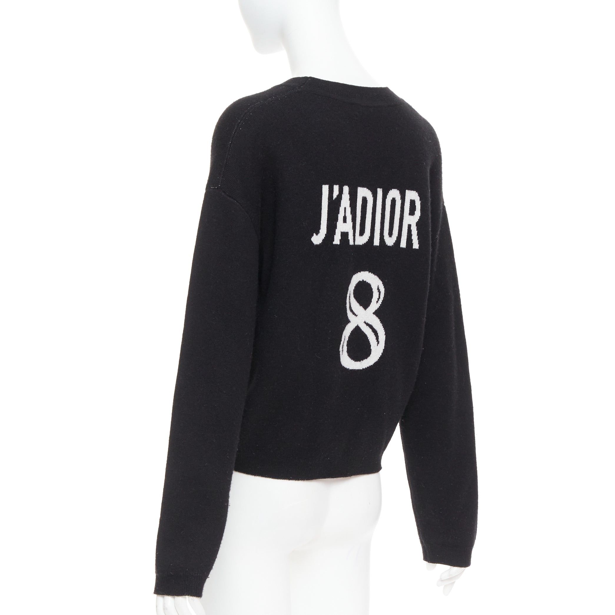 Dior CHRISTIAN DIOR JADIOR 8 black cashmere blend pullover sweater FR36 S Size S / US 4 / IT 40 - 5 Thumbnail