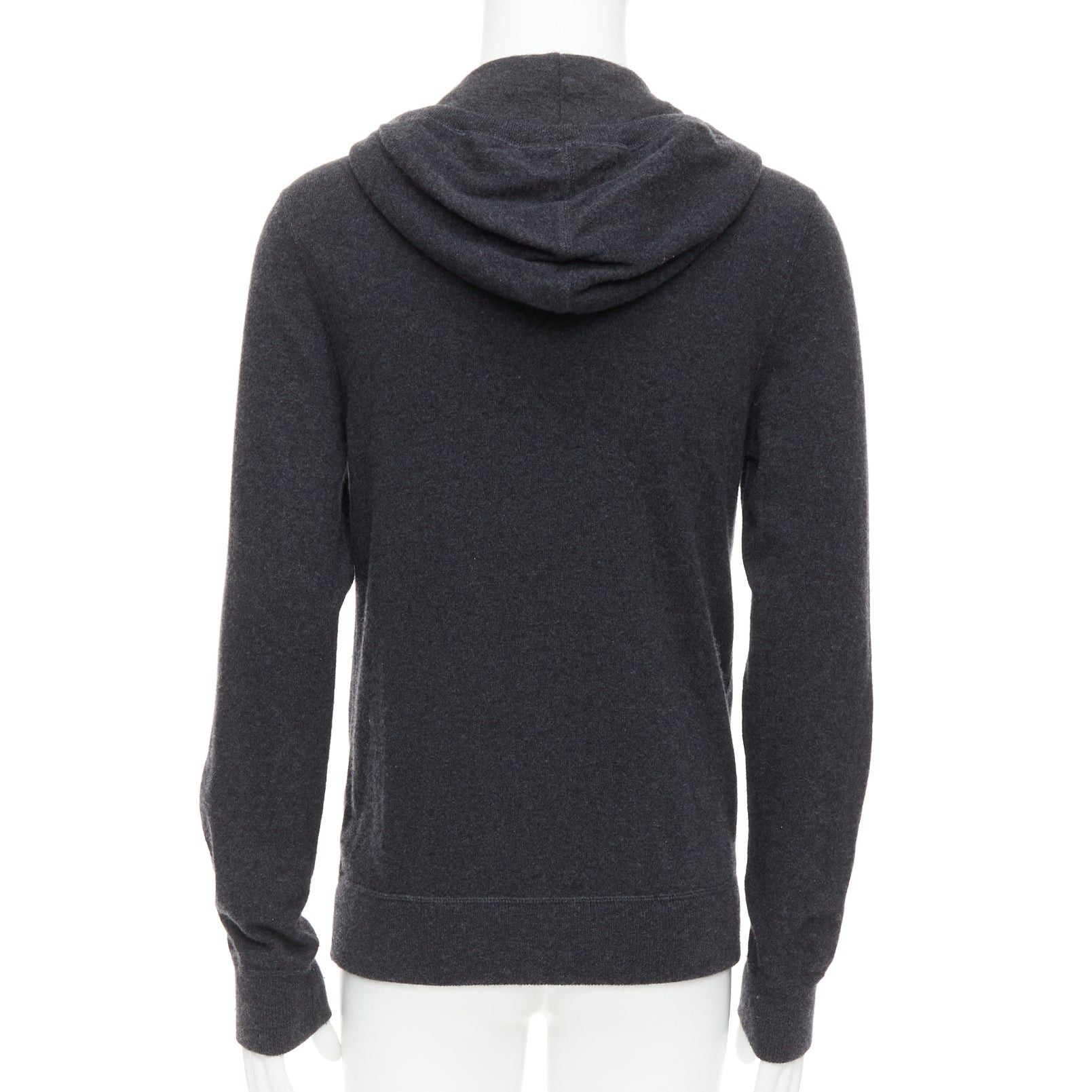 Dolce & Gabbana DOLCE GABBANA 100% cashmere grey silver logo zip hoodie IT48 M Size US M / EU 48-50 / 2 - 6 Thumbnail