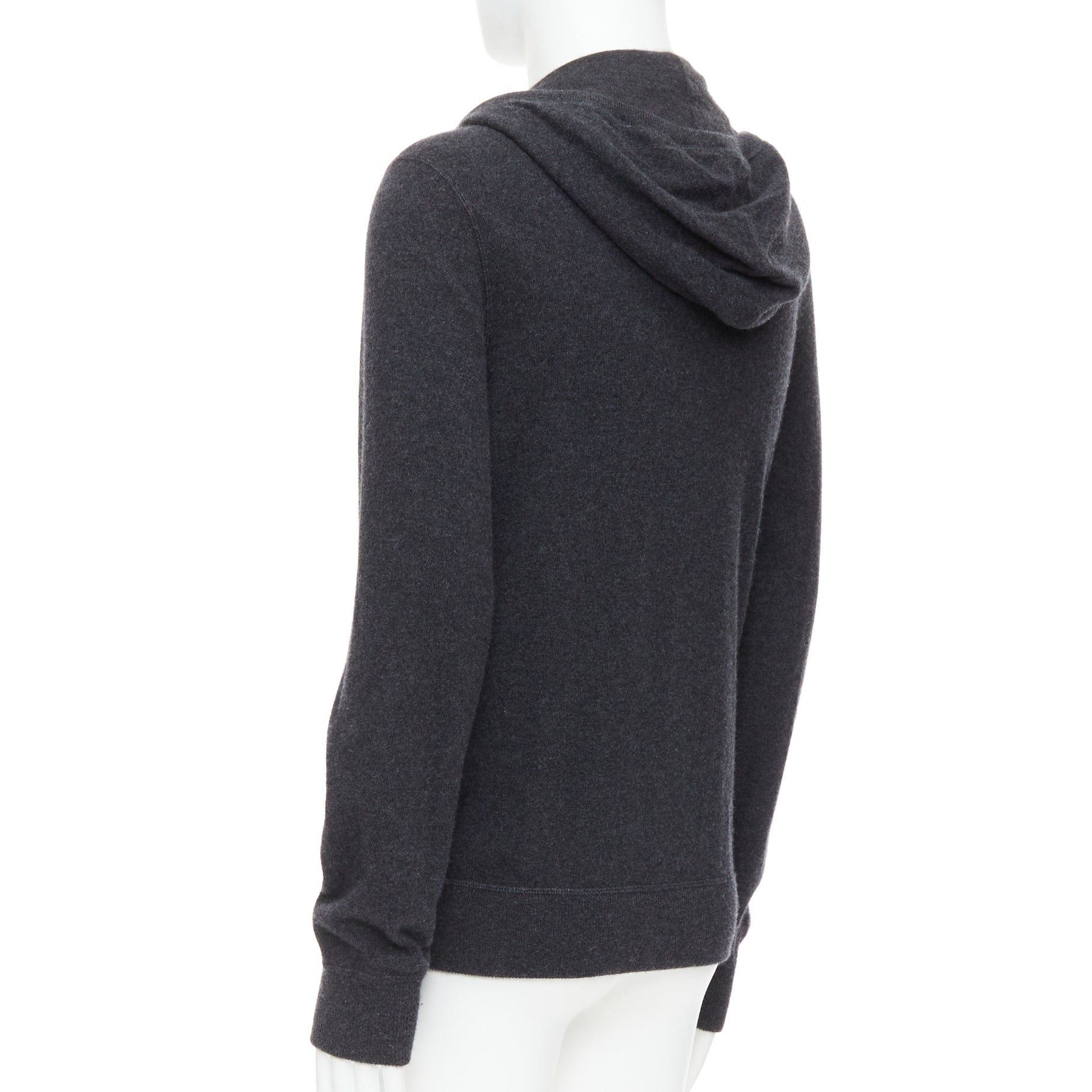 Dolce & Gabbana DOLCE GABBANA 100% cashmere grey silver logo zip hoodie IT48 M Size US M / EU 48-50 / 2 - 7 Thumbnail