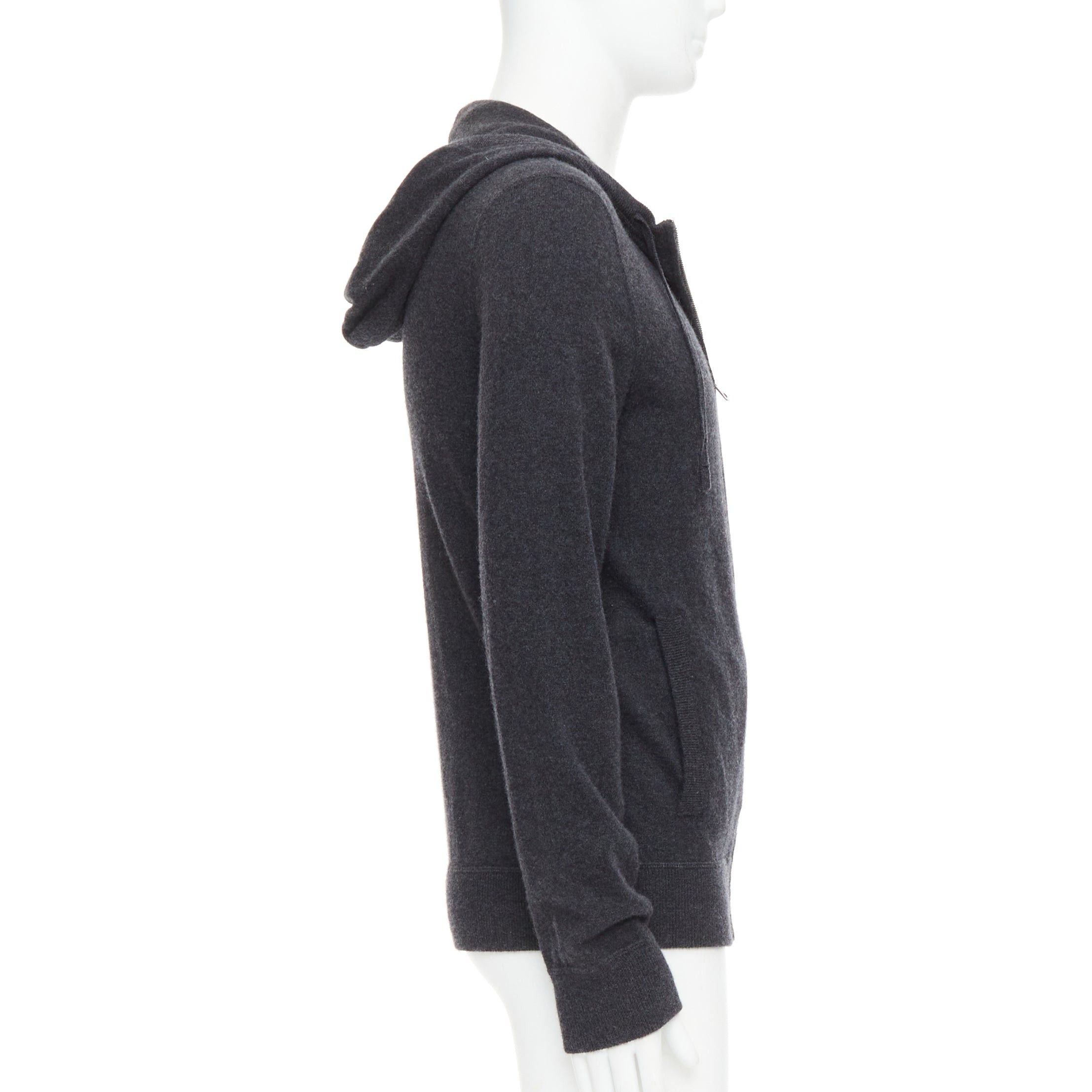 Dolce & Gabbana DOLCE GABBANA 100% cashmere grey silver logo zip hoodie IT48 M Size US M / EU 48-50 / 2 - 5 Thumbnail