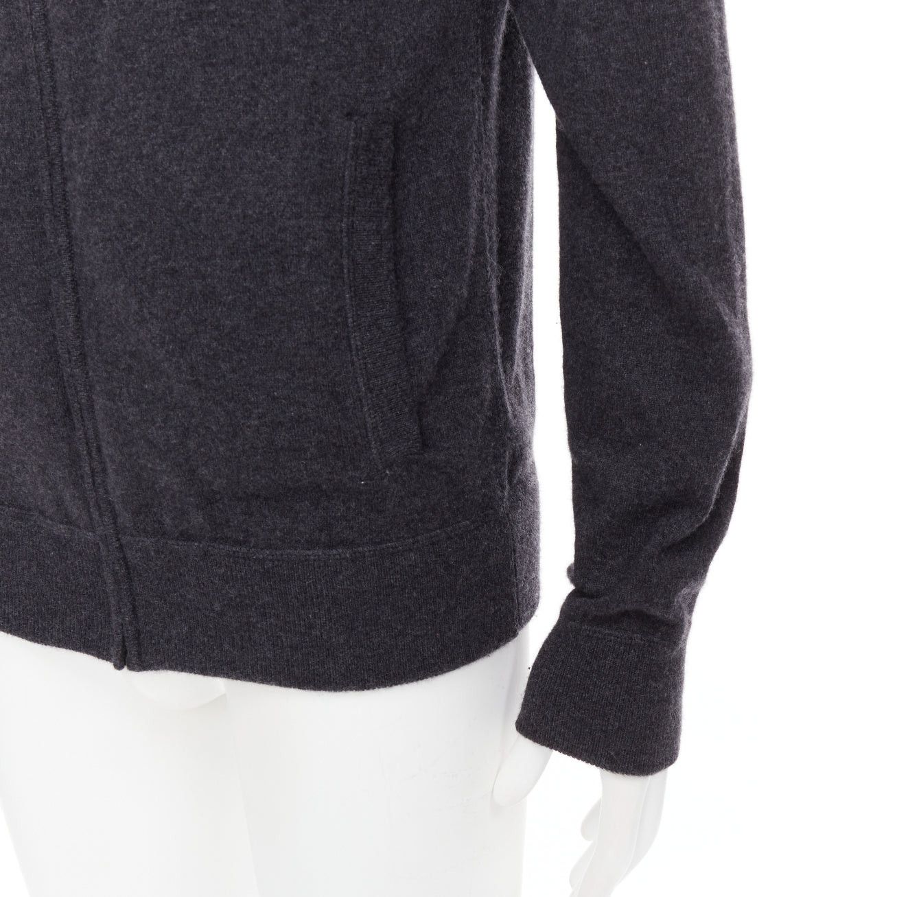Dolce & Gabbana DOLCE GABBANA 100% cashmere grey silver logo zip hoodie IT48 M Size US M / EU 48-50 / 2 - 8 Thumbnail