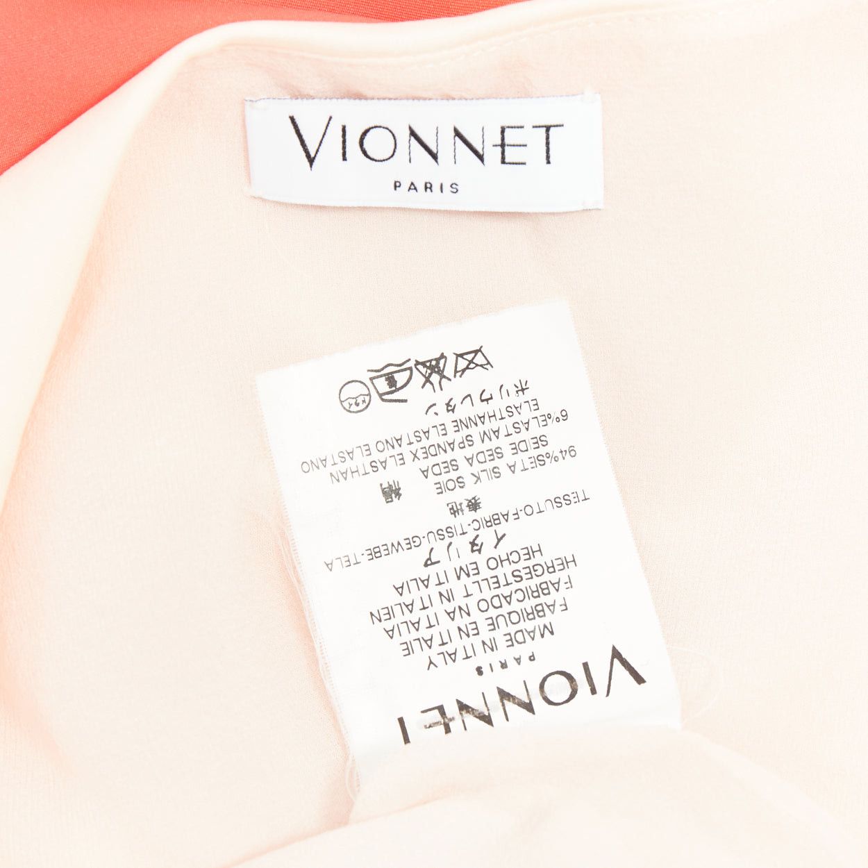 Other VIONNET pink red silk blend bias cut draped asymmetric cut out dress IT38 XS Size M / US 6-8 / IT 42-44 - 8 Thumbnail