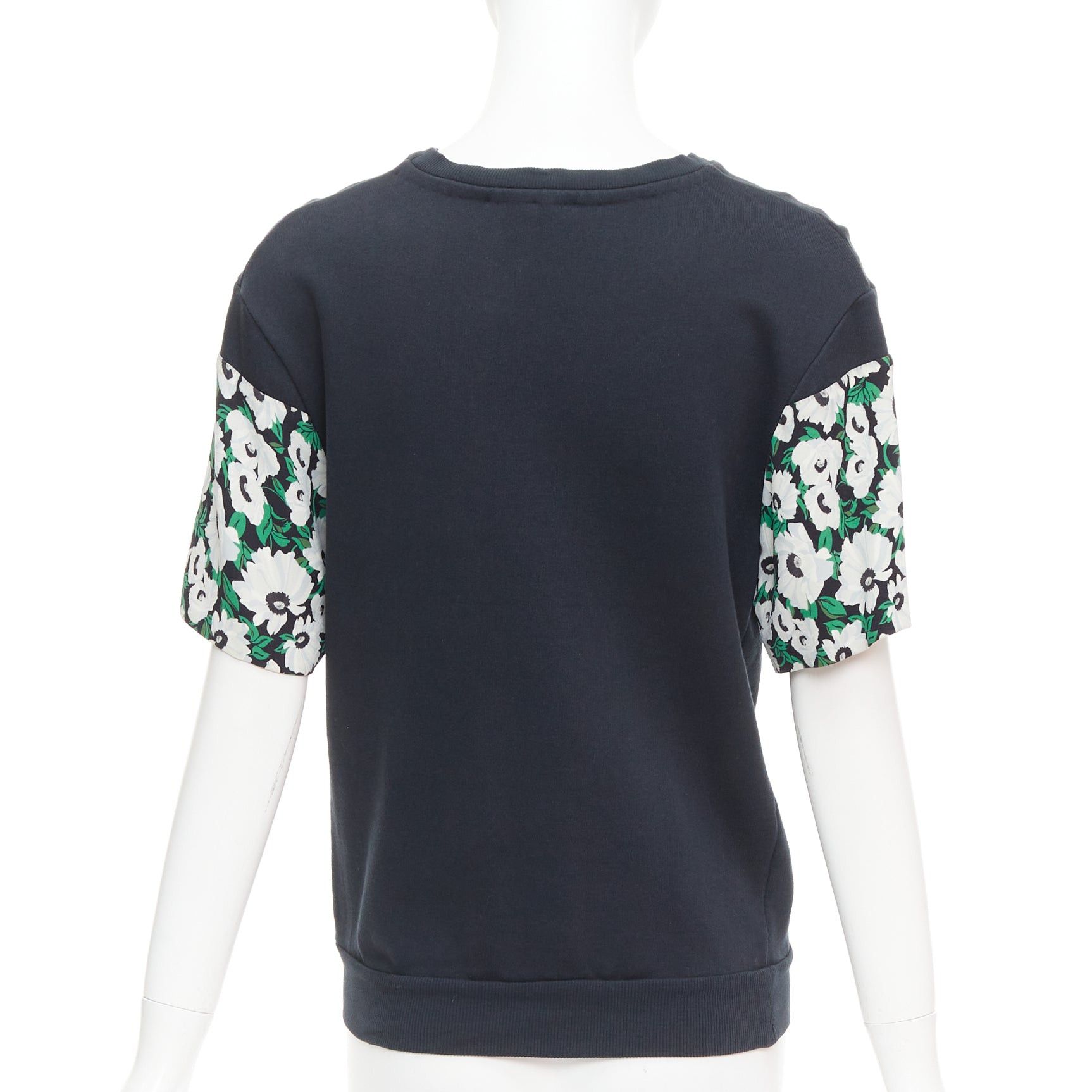 Stella McCartney STELLA MCCARTNEY 2015 black cotton poppy daisy embroidery sweater IT38 XS Size XS / US 0-2 / IT 36-38 - 5 Thumbnail