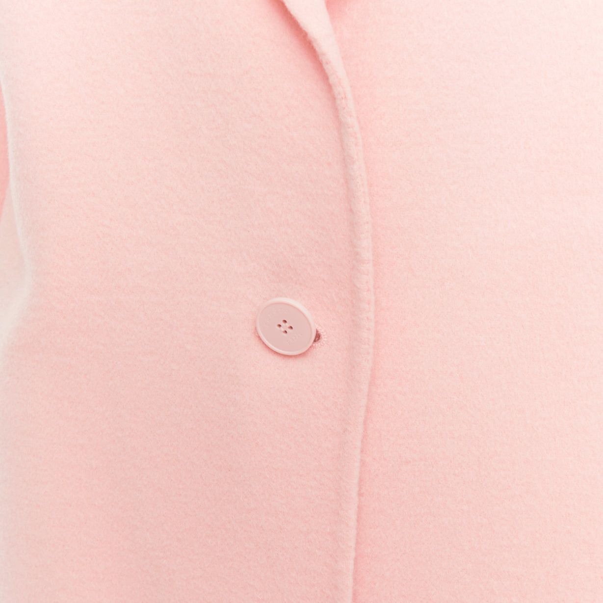 Sandro SANDRO pink wool blend notced collar single button long coat FR36 S Size S / US 4 / IT 40 - 7 Thumbnail