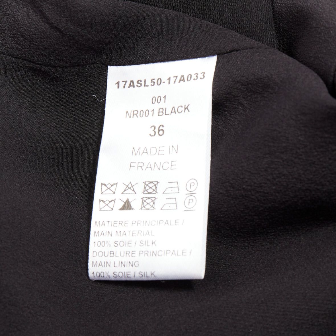 Chloe CHLOE black 100% silk crepe de chine ruffle collar jumpsuit FR36 S Size 27" / US 4 / IT 40 - 8 Thumbnail