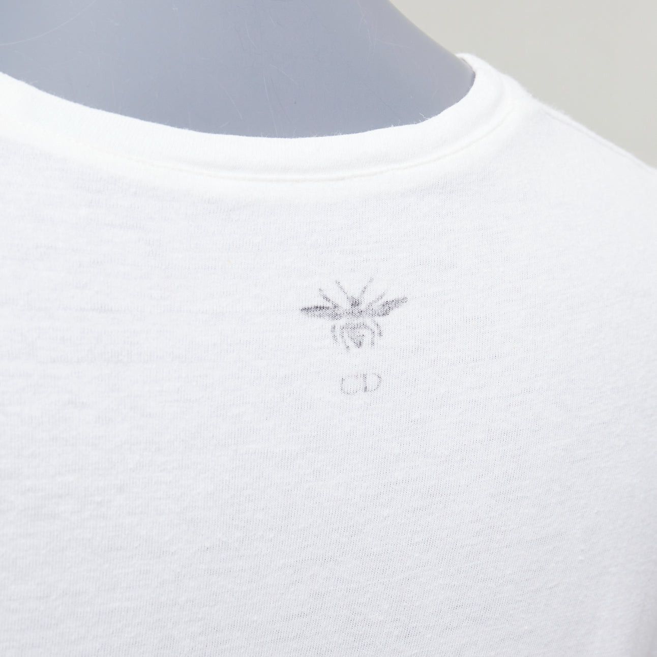 Dior CHRISTIAN DIOR Dio(r)evolution cream grey cotton linen washed white tshirt S Size S / US 4 / IT 40 - 2 Thumbnail
