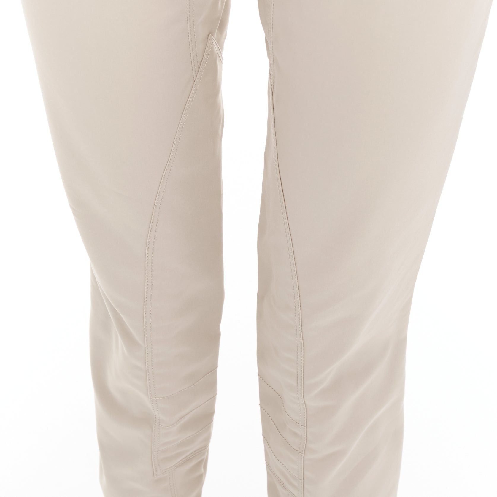 Prada PRADA 2010 beige cotton blend low waist tapered pants IT40 S Size 27" / US 4 / IT 40 - 7 Thumbnail