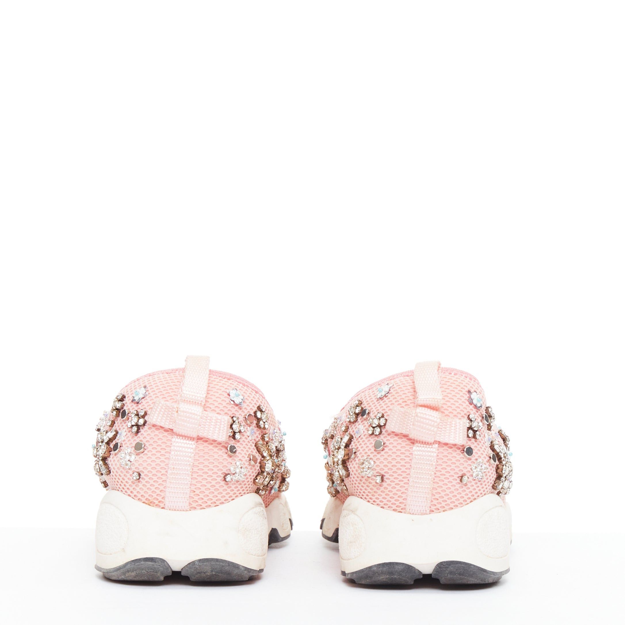 Dior CHRISTIAN DIOR Raf Simons 2019 Fushion pink embellished dad sneakers EU35.5 Size US 5.5 / IT 35.5 - 5 Thumbnail