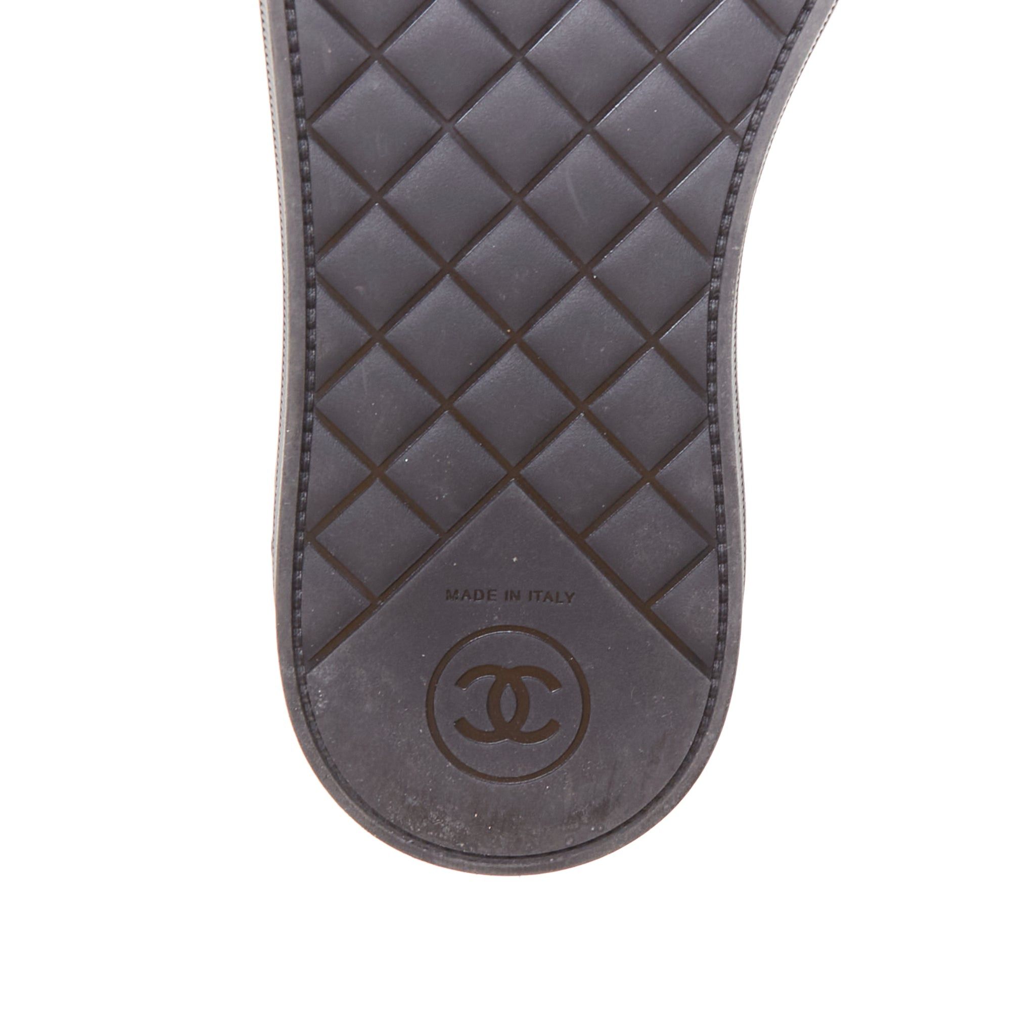 Chanel CHANEL black canvas pearl embellished trim fabric oxfords EU35.5 Size US 5.5 / IT 35.5 - 10 Thumbnail