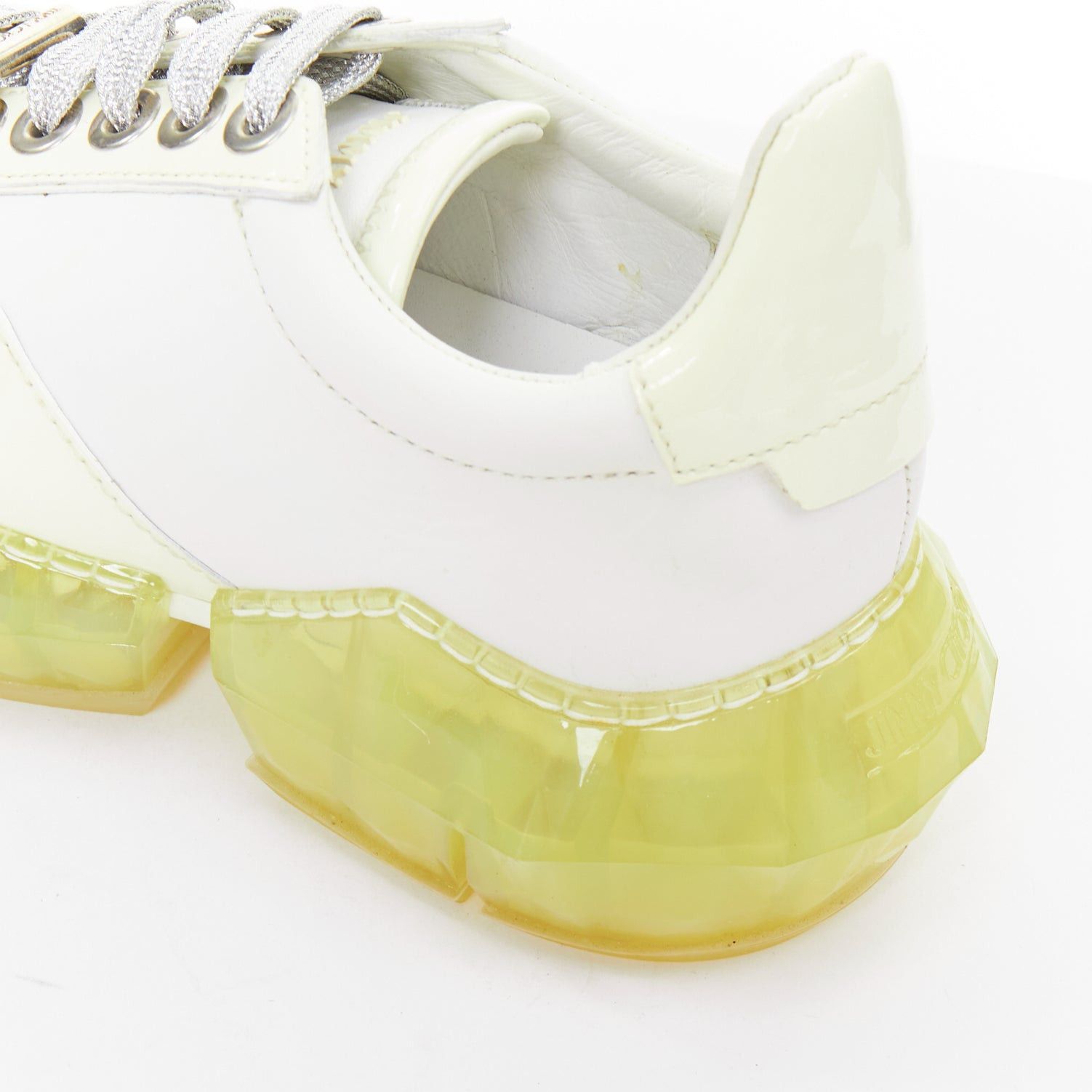 Jimmy Choo JIMMY CHOO Diamond white mint green jelly sole dad sneakers EU35.5 Size US 5.5 / IT 35.5 - 8 Thumbnail