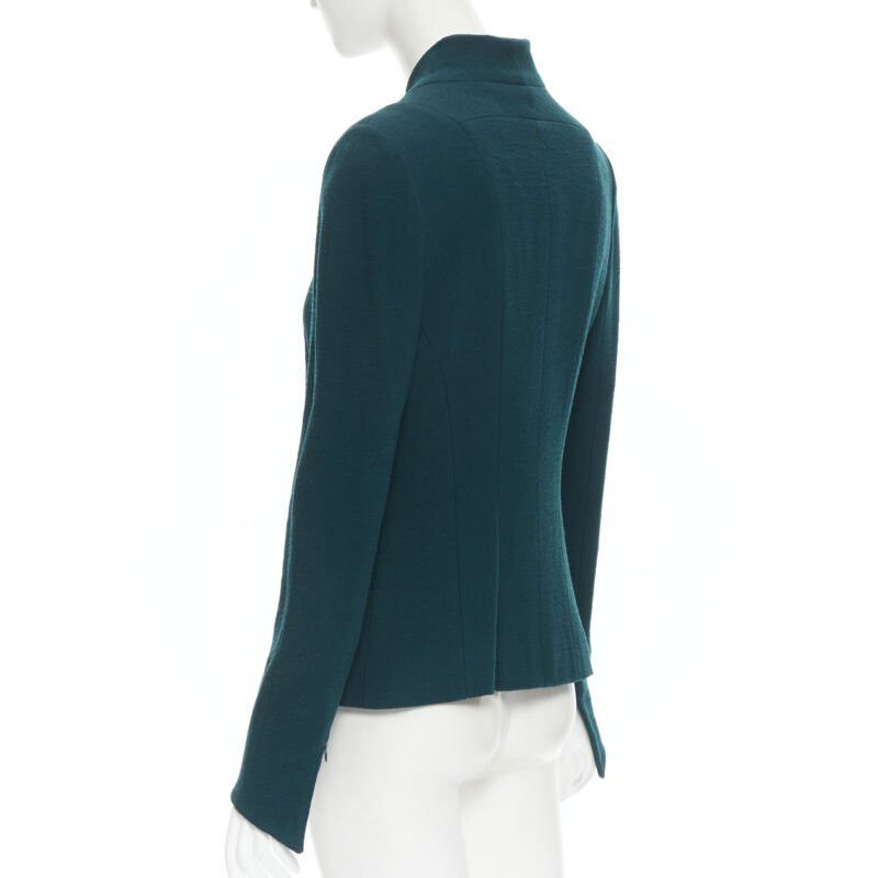 Karl Lagerfeld vintage KARL LAGERFELD green wool graphic button paneled blazer jacket FR36 Size M / US 6-8 / IT 42-44 - 7 Thumbnail