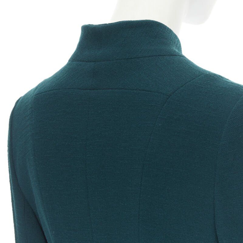 Karl Lagerfeld vintage KARL LAGERFELD green wool graphic button paneled blazer jacket FR36 Size M / US 6-8 / IT 42-44 - 8 Thumbnail