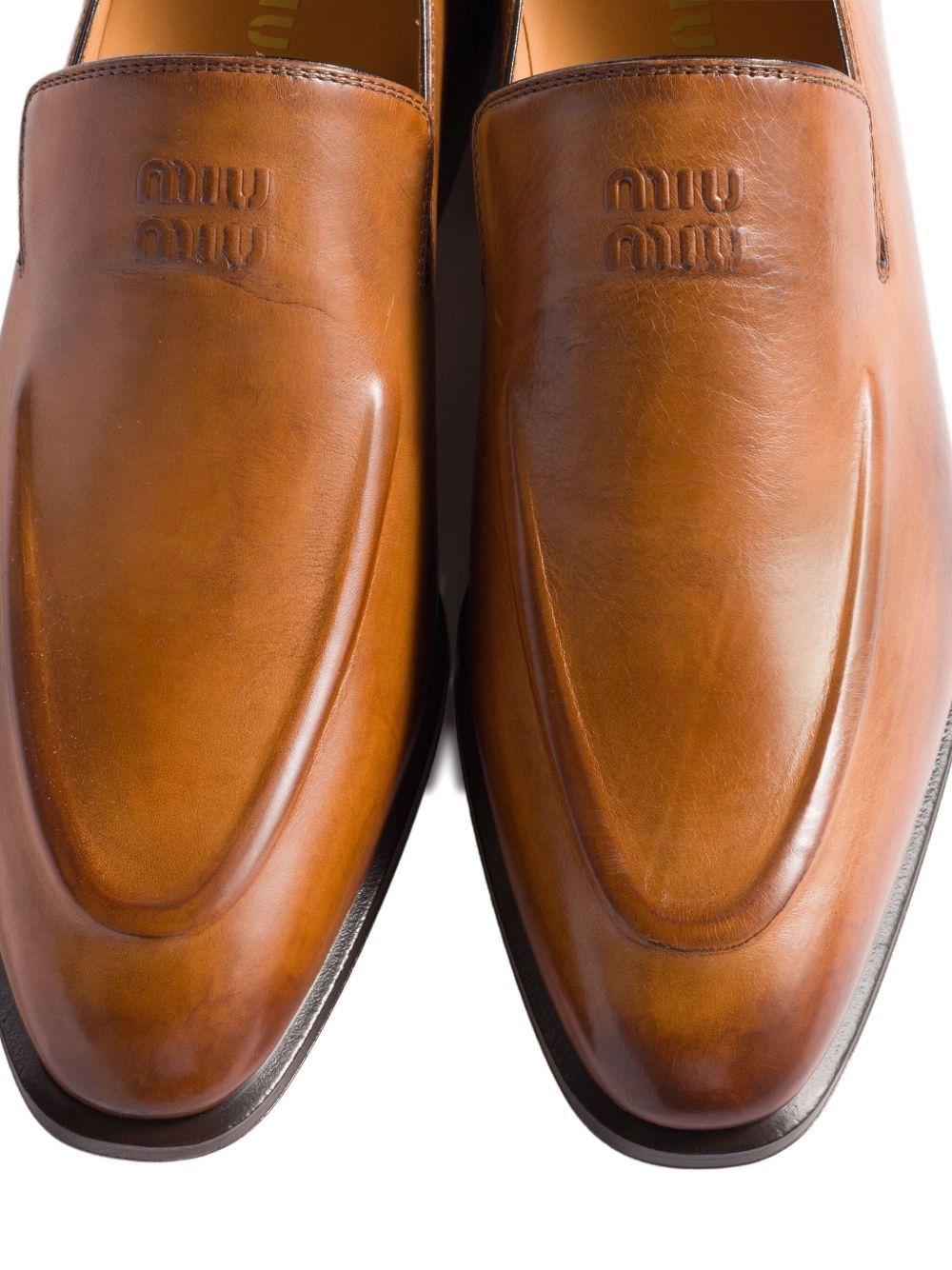 Miu Miu LEATHER LOAFERS Size US 8.5 / IT 38.5 - 2 Thumbnail