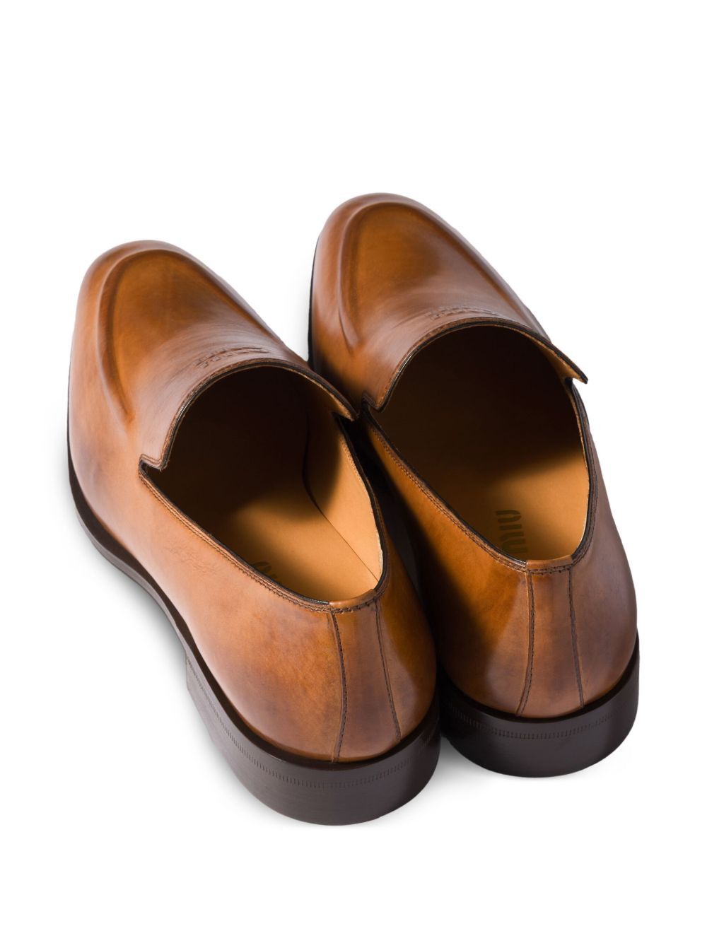 Miu Miu LEATHER LOAFERS Size US 8.5 / IT 38.5 - 4 Thumbnail