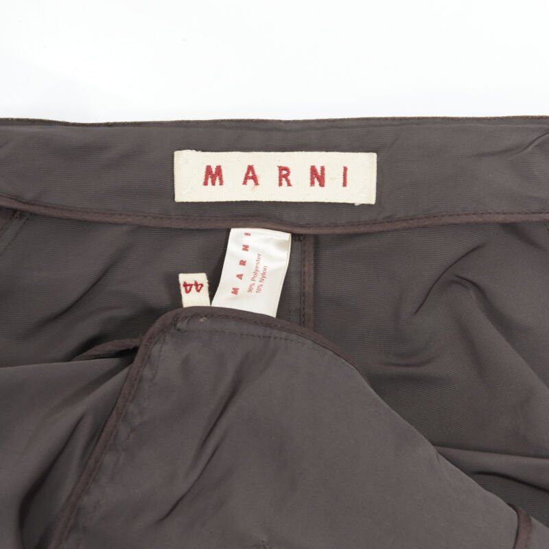 Marni MARNI grey polyester open front pinched sleeve rounded cocoon jacket IT44 Size M / US 6-8 / IT 42-44 - 9 Thumbnail