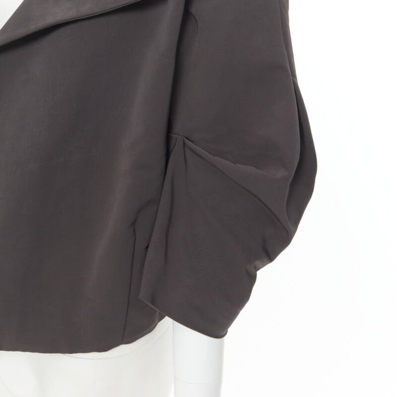 Marni MARNI grey polyester open front pinched sleeve rounded cocoon jacket IT44 Size M / US 6-8 / IT 42-44 - 2 Thumbnail