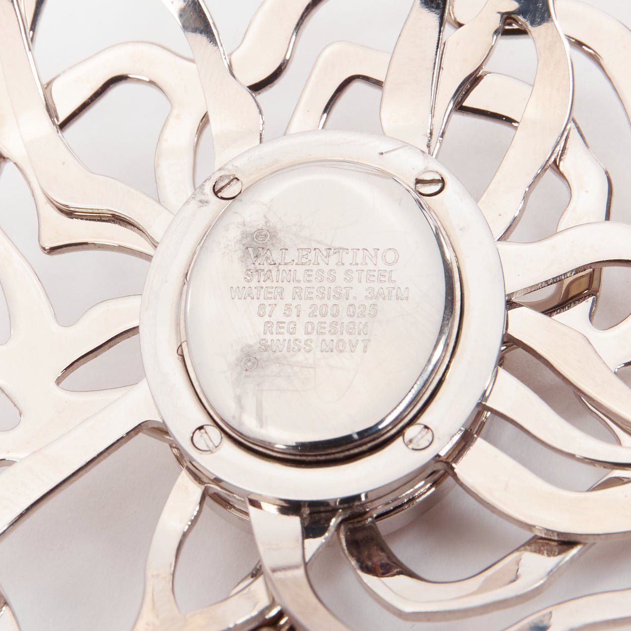 Valentino VALENTINO Vintage silver crystal flower stainless steel bracelet watch Size ONE SIZE - 4 Thumbnail