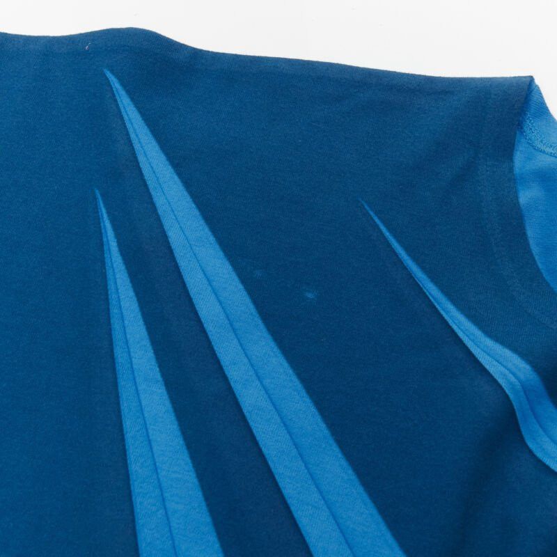 Issey Miyake ISSEY MIYAKE MEN blue bonded pleat graphic print tshirt M Size US M / EU 48-50 / 2 - 9 Thumbnail