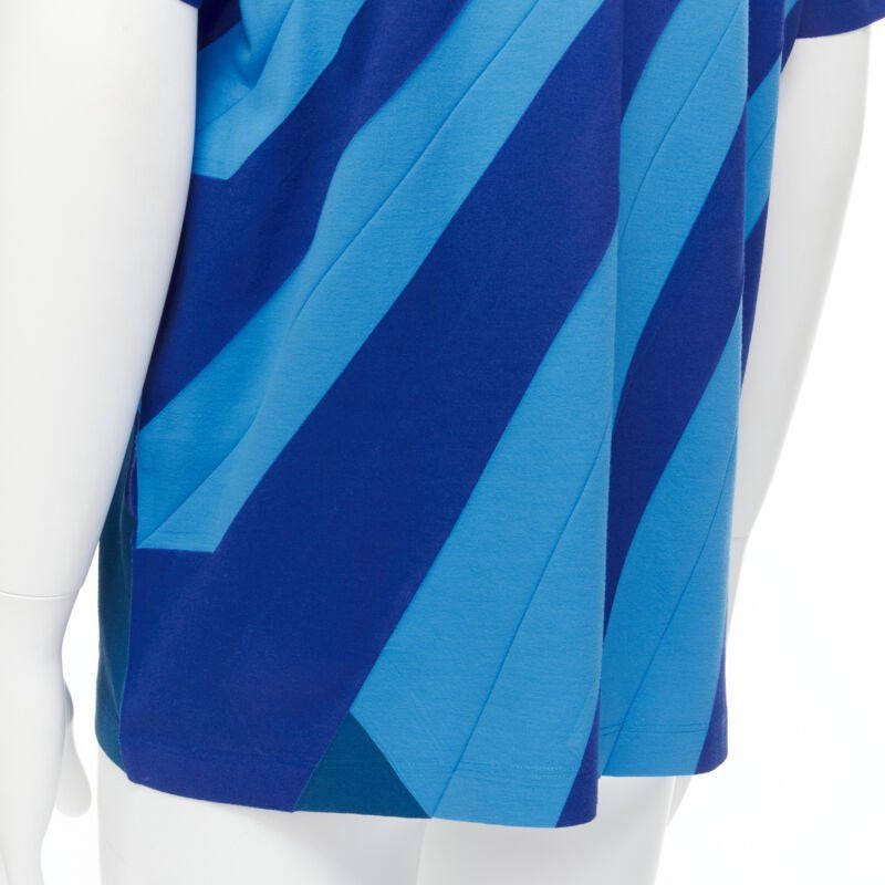 Issey Miyake ISSEY MIYAKE MEN blue bonded pleat graphic print tshirt M Size US M / EU 48-50 / 2 - 2 Thumbnail