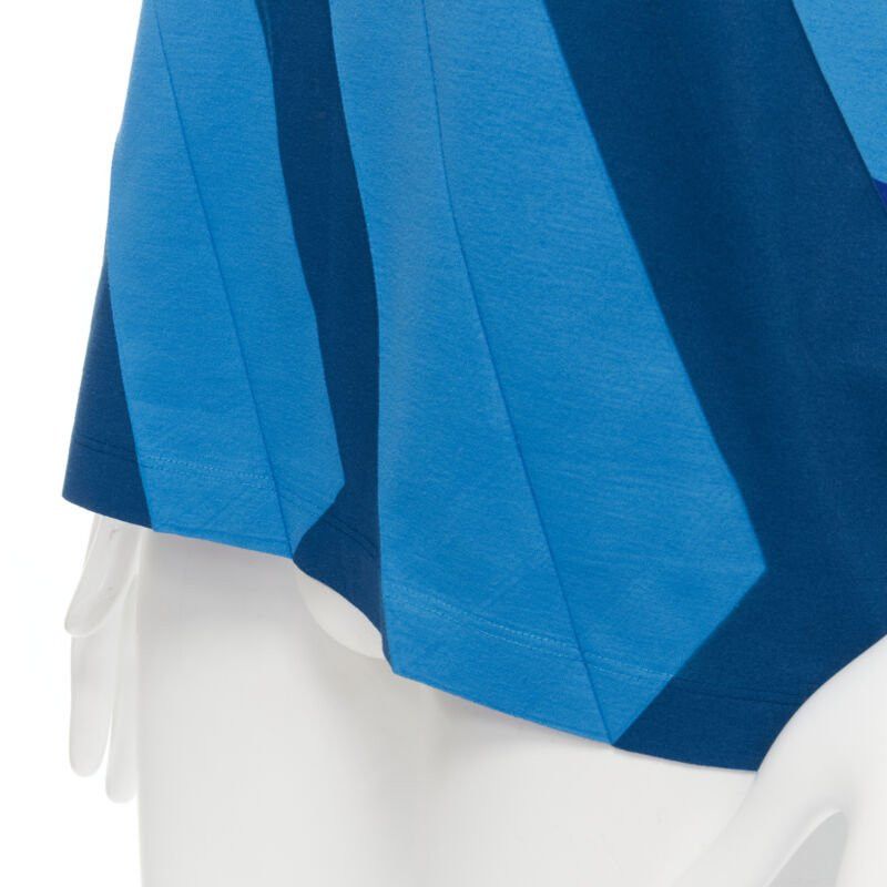 Issey Miyake ISSEY MIYAKE MEN blue bonded pleat graphic print tshirt M Size US M / EU 48-50 / 2 - 8 Thumbnail