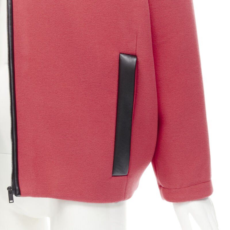 Balenciaga rare BALENCIAGA 2012 Nicolas Ghesquiere red wool cocoon bomber jacket FR34 XS Size XS / US 0-2 / IT 36-38 - 9 Thumbnail