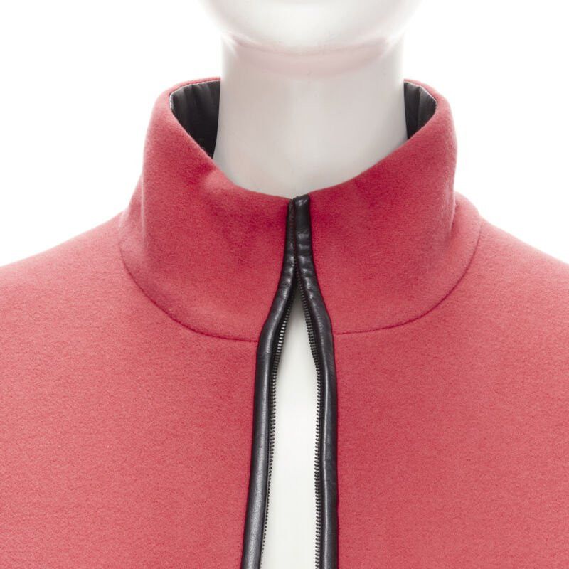 Balenciaga rare BALENCIAGA 2012 Nicolas Ghesquiere red wool cocoon bomber jacket FR34 XS Size XS / US 0-2 / IT 36-38 - 8 Thumbnail