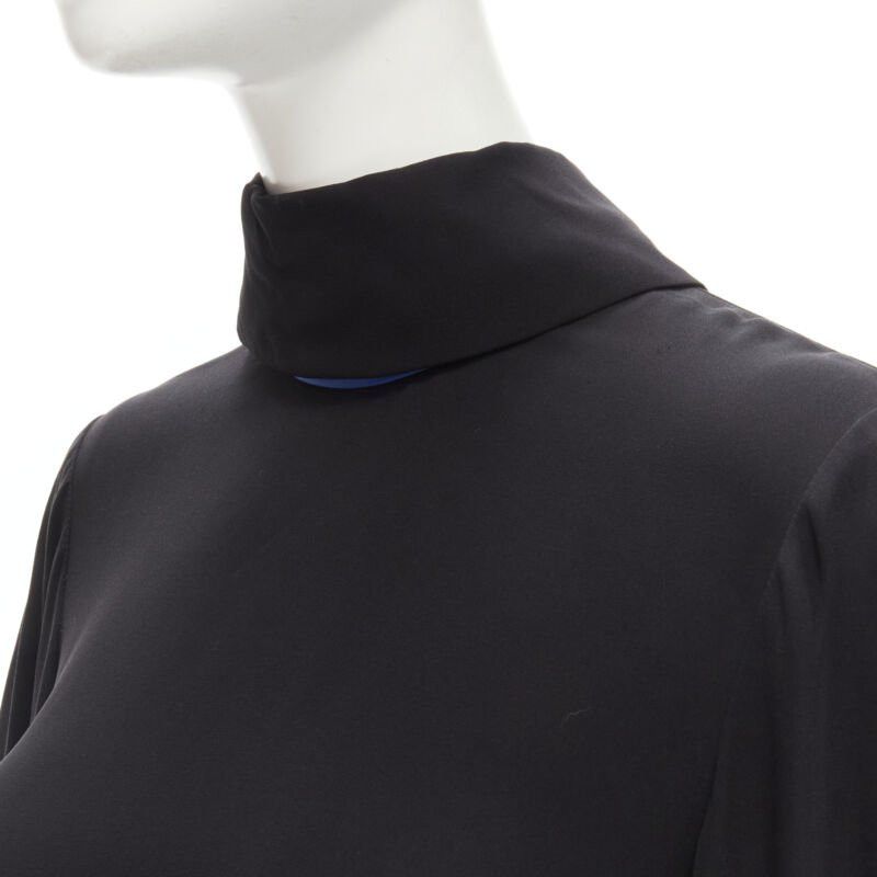 ROKSANDA ROKSANDA 100% silk black blue bow tie cuff tunic dress UK8 S Size S / US 4 / IT 40 - 7 Thumbnail