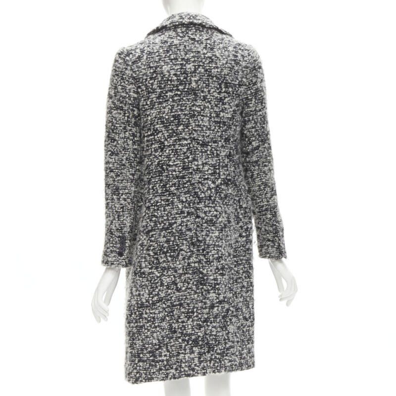 Dior DIOR HOMME AW 2009 Hedi Slimane grey wool boucle coat XXS JP38 Size US XXS / EU 40 - 6 Thumbnail