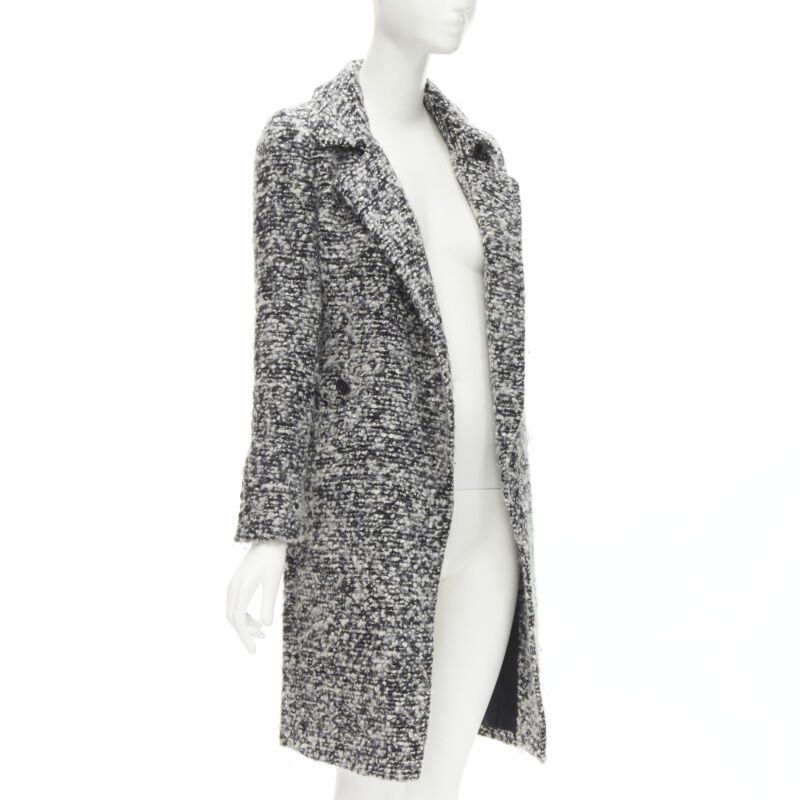 Dior DIOR HOMME AW 2009 Hedi Slimane grey wool boucle coat XXS JP38 Size US XXS / EU 40 - 4 Thumbnail