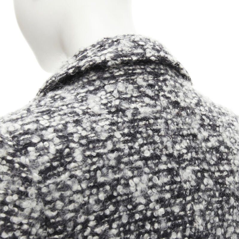 Dior DIOR HOMME AW 2009 Hedi Slimane grey wool boucle coat XXS JP38 Size US XXS / EU 40 - 10 Thumbnail