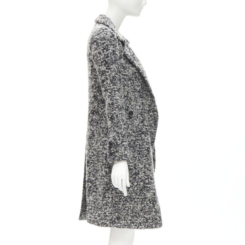Dior DIOR HOMME AW 2009 Hedi Slimane grey wool boucle coat XXS JP38 Size US XXS / EU 40 - 5 Thumbnail