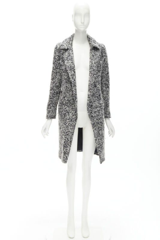 Dior DIOR HOMME AW 2009 Hedi Slimane grey wool boucle coat XXS JP38 Size US XXS / EU 40 - 12 Thumbnail