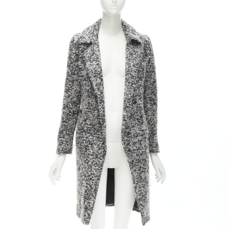 Dior DIOR HOMME AW 2009 Hedi Slimane grey wool boucle coat XXS JP38 Size US XXS / EU 40 - 3 Thumbnail