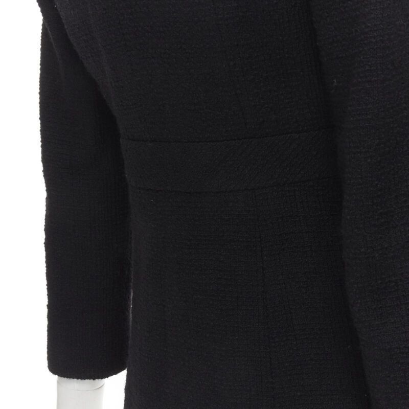 Chanel CHANEL 17C Paris Cuba lattice tweed Coco satin collar little black jacket FR36 S Size S / US 4 / IT 40 - 11 Thumbnail