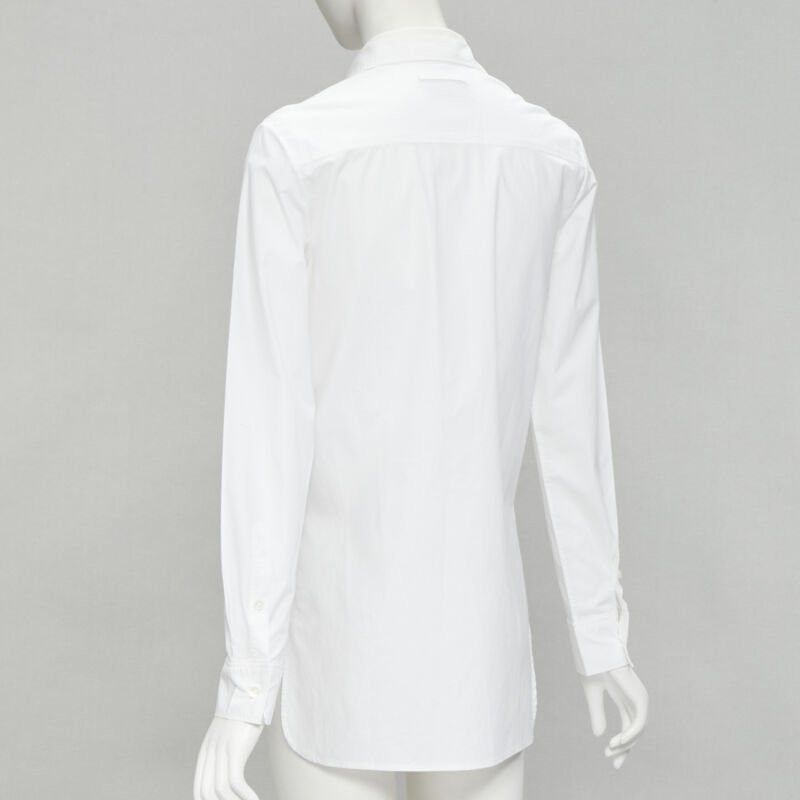 Jean Paul Gaultier JEAN PAUL GAULTIER white cotton high low hem button up shirt IT38 XS Size XS / US 0-2 / IT 36-38 - 6 Thumbnail