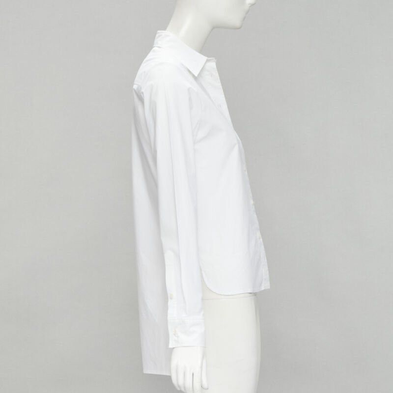 Jean Paul Gaultier JEAN PAUL GAULTIER white cotton high low hem button up shirt IT38 XS Size XS / US 0-2 / IT 36-38 - 4 Thumbnail
