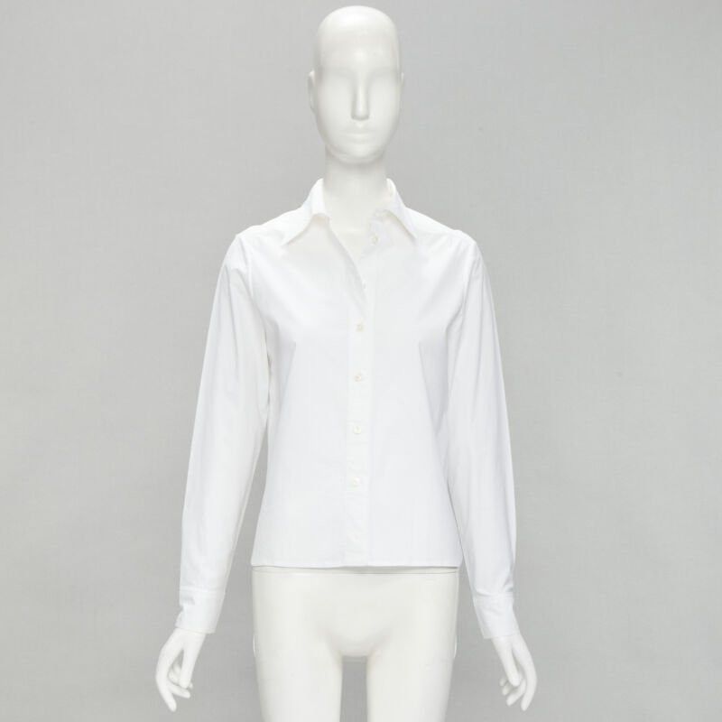 Jean Paul Gaultier JEAN PAUL GAULTIER white cotton high low hem button up shirt IT38 XS Size XS / US 0-2 / IT 36-38 - 10 Thumbnail