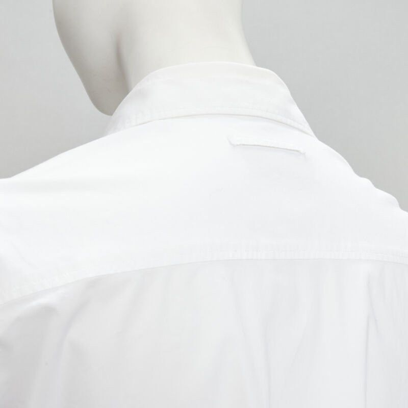 Jean Paul Gaultier JEAN PAUL GAULTIER white cotton high low hem button up shirt IT38 XS Size XS / US 0-2 / IT 36-38 - 9 Thumbnail