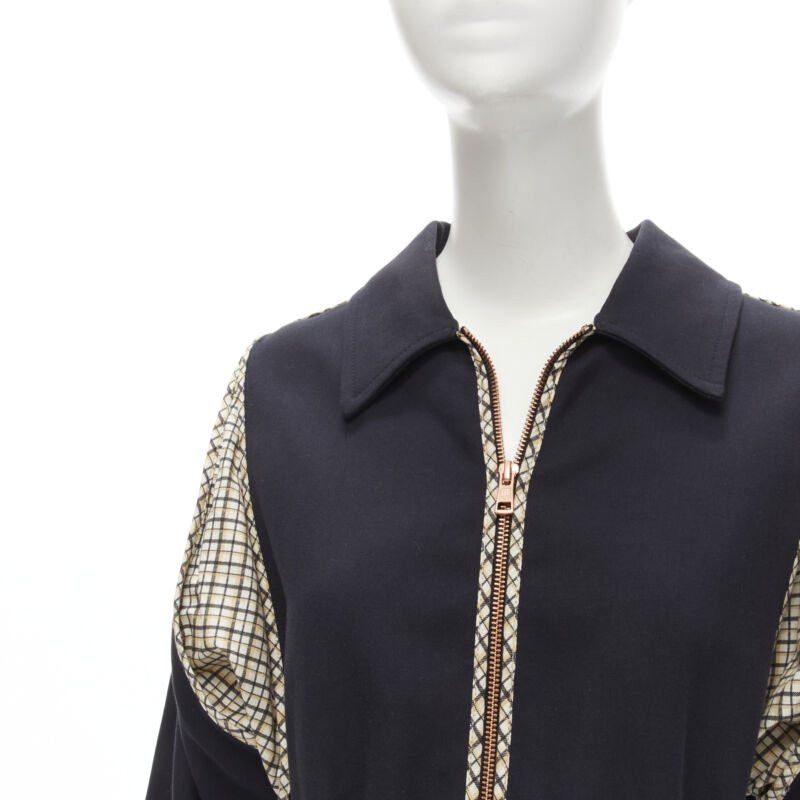 See by Chloe SEE BY CHLOE 2019 black check trim side zip belted car coat FR36 S Size S / US 4 / IT 40 - 8 Thumbnail