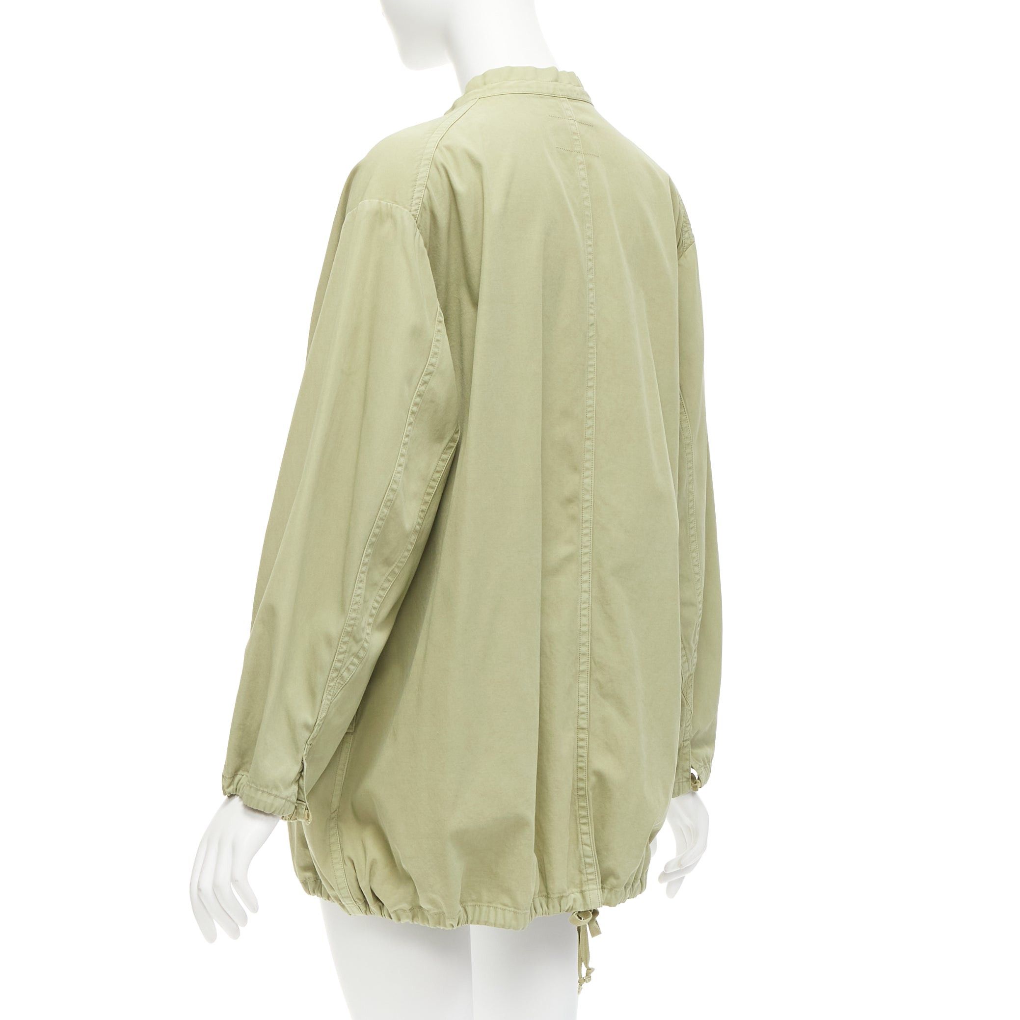 Other TICCA washed green 100% cotton tie collar centre parka jacket Size S / US 4 / IT 40 - 7 Thumbnail
