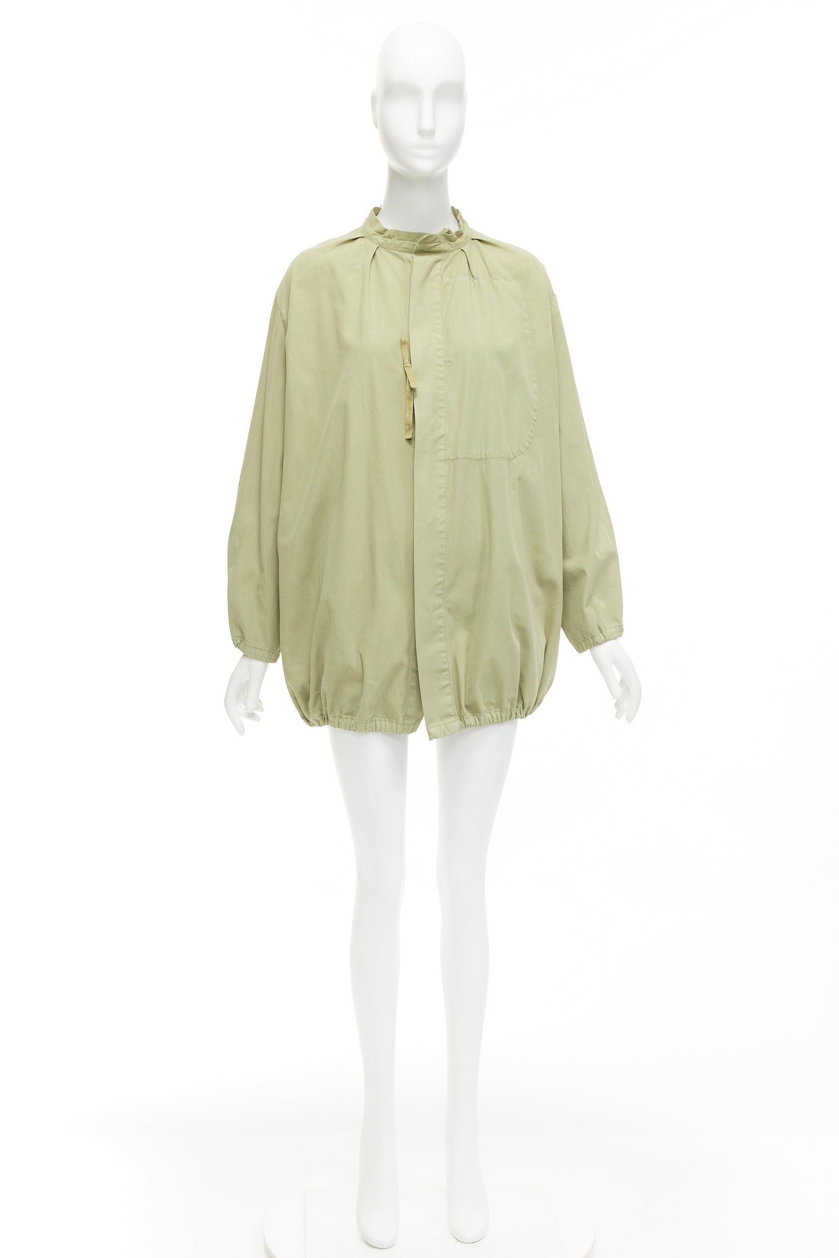 Other TICCA washed green 100% cotton tie collar centre parka jacket Size S / US 4 / IT 40 - 10 Thumbnail