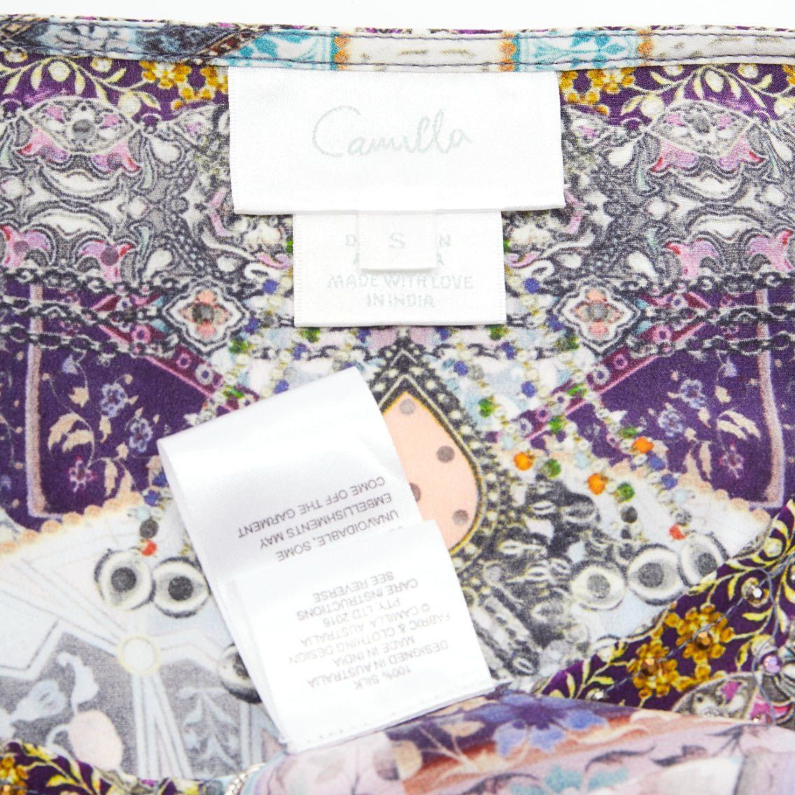 CAMILLA CAMILLA 2016 Tales Of Tatiana 100% silk embellished floral print dress S Size S / US 4 / IT 40 - 8 Thumbnail