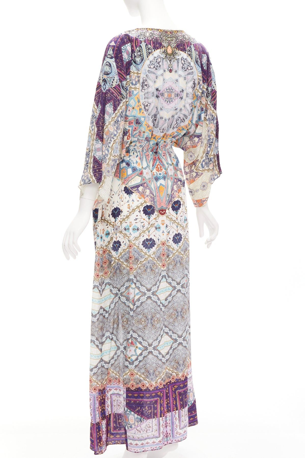 CAMILLA CAMILLA 2016 Tales Of Tatiana 100% silk embellished floral print dress S Size S / US 4 / IT 40 - 6 Thumbnail