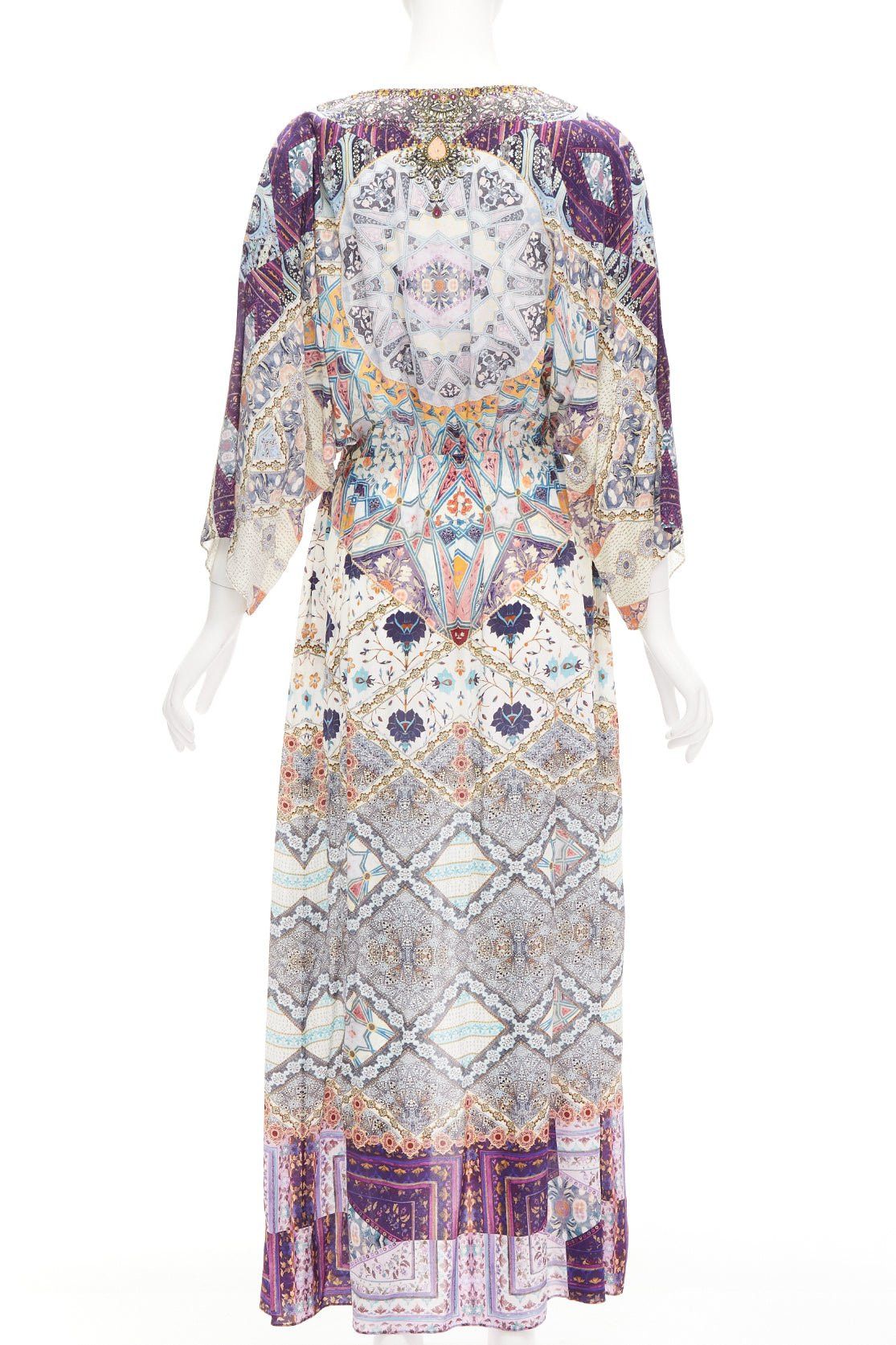 CAMILLA CAMILLA 2016 Tales Of Tatiana 100% silk embellished floral print dress S Size S / US 4 / IT 40 - 5 Thumbnail
