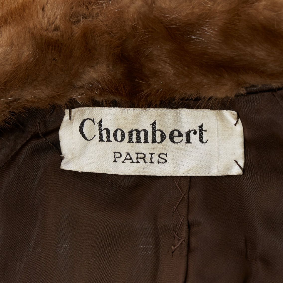 Other CHOMBERT brown genuine fur patched longline collared long sleeve coat Size S / US 4 / IT 40 - 8 Thumbnail
