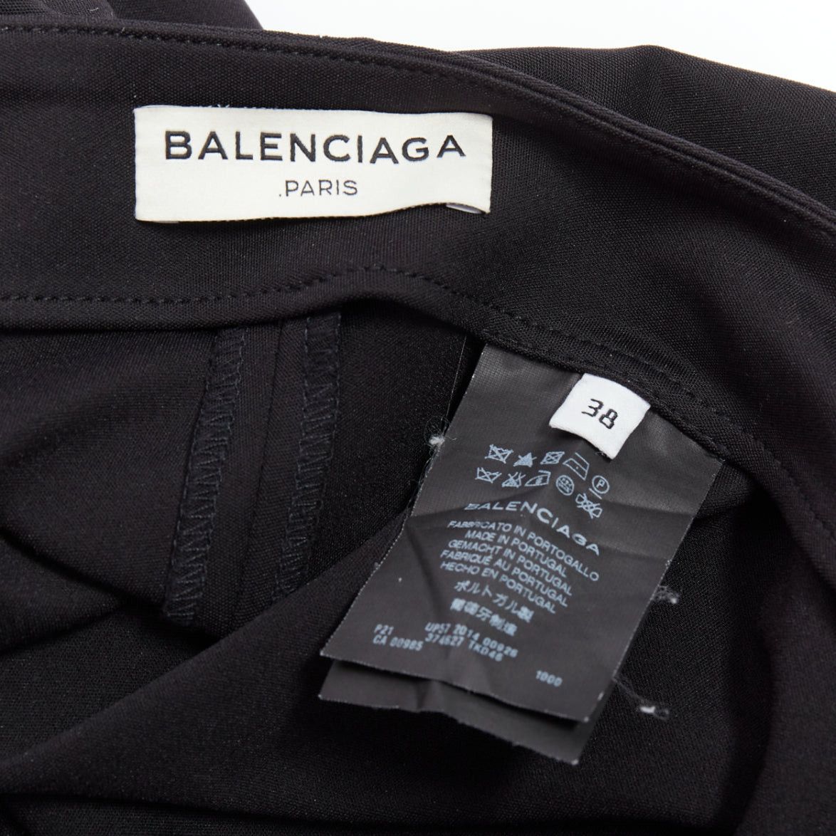 Balenciaga BALENCIAGA 2014 black side zip mid waist moto trousers FR38 M Size 28" / US 6 / IT 42 - 8 Thumbnail
